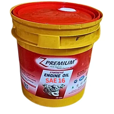 ZPremium Fully Synthetic SAE 16 Engine Oil 20 Litres for High Performance Engines Cold Start Flow Fuel Economy
