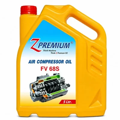 ZPremium FV 68S Synthetic Air Compressor Oil 5 Litre POE Based Lubricant Industrial Compressors Heavy Duty