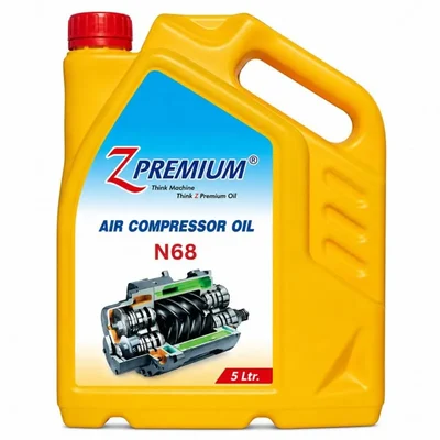 ZPremium N 68 Synthetic Air Compressor Oil 5 Litre POE Based Lubricant Industrial Compressors Heavy Duty