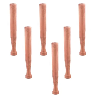 8.4-Inch Natural Hardwood Bar Muddler Pack of 6 for Cocktails and Mocktails