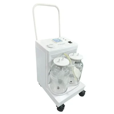 Conxport Double Jar Trolley Suction Machine 2 Glass Jars Powerful Motor