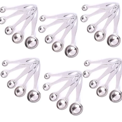 5 Size Measuring Spoon Set with SS Handle Pack of 6 for Baking Cooking Portion Control