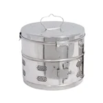 ConXport Autoclavable 9x6 Inch Stainless Steel Dressing Drum Medical & Lab Sterilizing Container