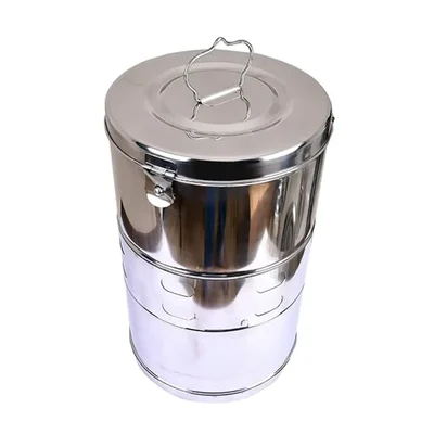ConXport Autoclavable 11x18 Inch Stainless Steel Dressing Drum Deep Medical Vessel