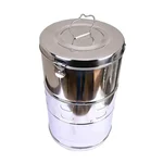 ConXport Autoclavable 11x18 Inch Stainless Steel Dressing Drum Deep Medical Vessel