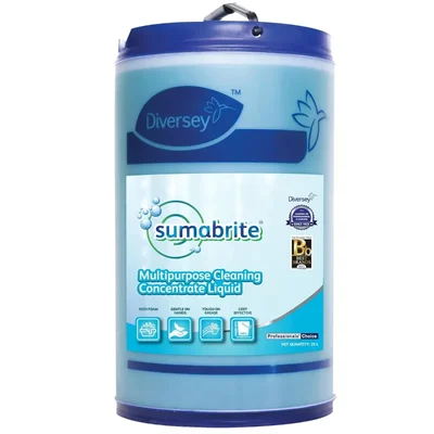 Diversey Sumabrite Multipurpose LQ All-Floor Cleaner Brightens Marble Granite Vinyl High Concentrate Surface Liquid 25L