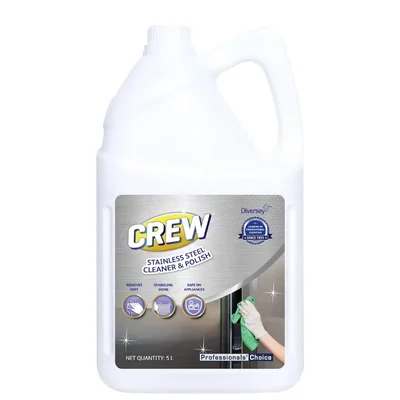 Diversey Crew 5L Stainless Steel Polish Cleaner Protective Luster Bright Shine Railings Appliances Appliances Lift
