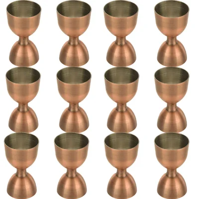 Pack of 12 Antique Jigger Royal 30x60ml, Double Ended Measuring Cup for Commercial Bars, Pubs, Nightclubs, Catering