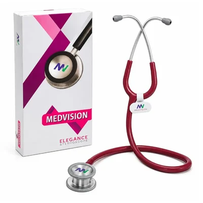 Medvision Elegance Stethoscope Dual Head Chest Piece Soft Ear Tips Lightweight