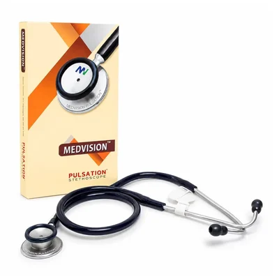 Medvision Pulsation Stethoscope High Sound Clarity Dual Head Acoustic Chest Piece