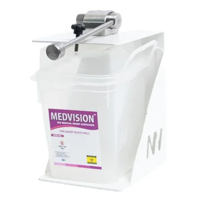 Medvision 1.5 LTR Manual Hand Lever Needle Hub Cutter Stainless Fittings