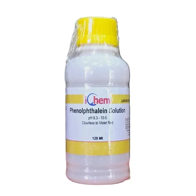 IChem Phenolphthalein Solution 125ml pH 8.3-10.0 Indicator