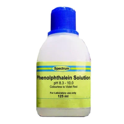 SPECTRUM Phenolphthalein Solution 125ML Liquid Laboratory Indicator
