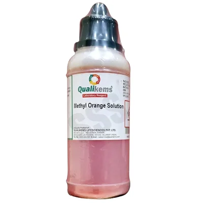 Qualikems Methyl Orange Solution 125ml Laboratory pH Indicator
