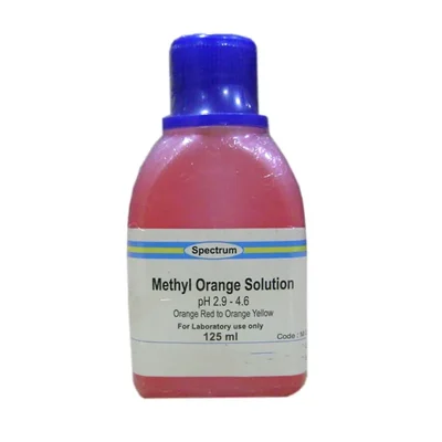 SPECTRUM Methyl Orange Solution 125ML Orange Scented Lab Indicator