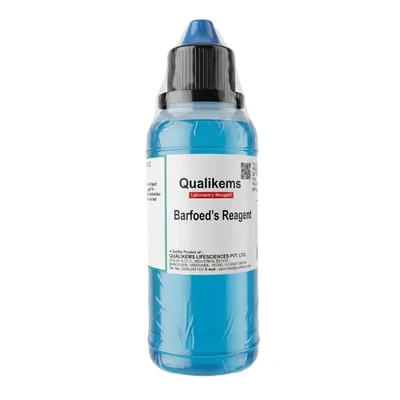 Qualikems Barfoed's Reagent 125ml Laboratory Carbohydrate Testing Solution