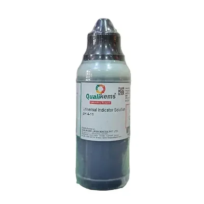 QUALIKEMS Universal Indicator Solution 4-11.00 125ML Laboratory pH Testing