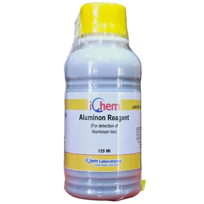 ICHEM LABORATORIES Aluminon Reagent 125ML Metal Detection Solution
