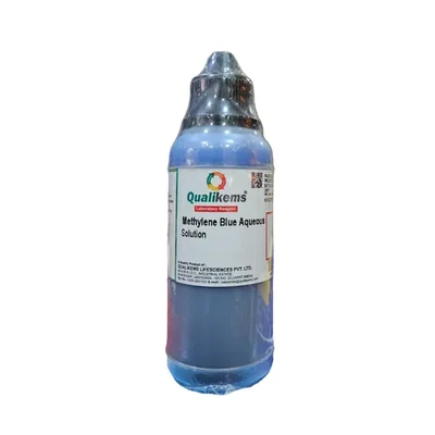 QUALIKEMS Methylene Blue Alkaline Loffler Solution 125ML Lab Staining