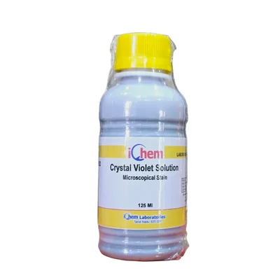ICHEM Crystal Violet Solution 125ML Laboratory Staining Reagent