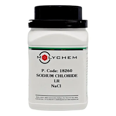 MOLYCHEM Sodium Chloride ACS Grade 99.9% Assay 500Gram Crystalline Powder