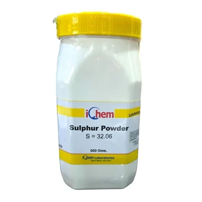 ICHEM Sulphur Powder Technical 500gms Assay 99.5% Min Lab Use