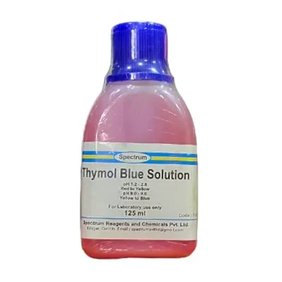 SPECTRUM Thymol Blue Indicator Solution 125ML Laboratory pH Reagent