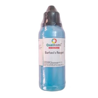 QUALIKEMS Barfoed's Reagent 125ml Laboratory Carbohydrate Testing Solution