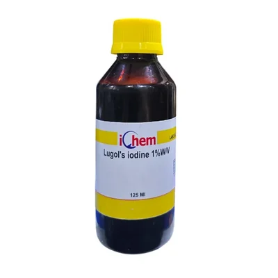 ICHEM Lugol's Iodine Soln 1% W/V 125ml Laboratory Reagent
