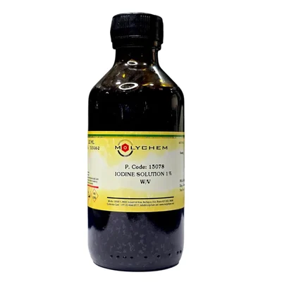 MOLYCHEM Iodine Solution 1% W/V 125 Ml Drop Dispenser Reagent
