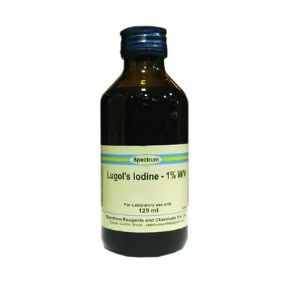SPECTRUM LUGOL'S IODINE SOLUTION 1% 125ML Laboratory Staining Reagent