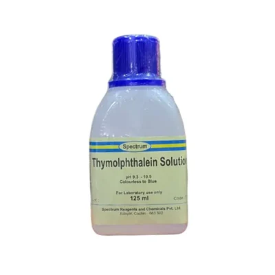 SPECTRUM Thymolphthalein Solution 125ML Laboratory pH Indicator