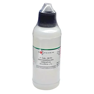 MOLYCHEM Phenolphthalein Solution pH 8.3-10.0 125ML Liquid Indicator