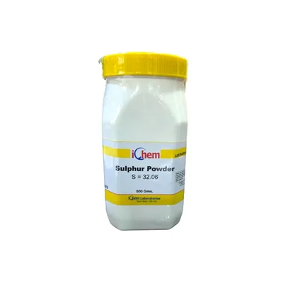 ICHEM Sulphur Powder 500GM Assay 99.5% Min Laboratory Powder Reagent