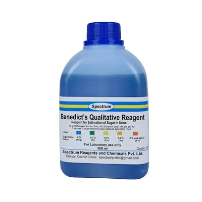 SPECTRUM Benedict's Reagent Qualitative 500ML Laboratory Sugar Test Solution