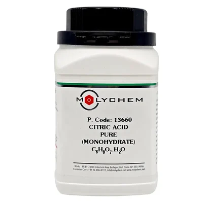 MOLYCHEM Citric Acid Anhydrous Extrapure 99% 500gm Crystalline Powder