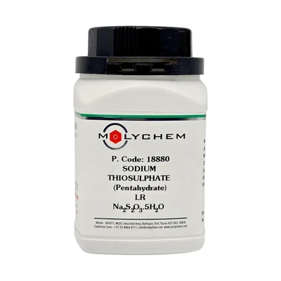 MOLYCHEM Sodium Thiosulphate Pentahydrate LR Grade 99% 500Gm CAS 10102-17-7