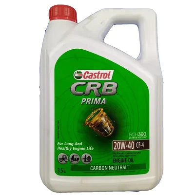 Castrol CRB Prima 20W-40 CF-4 Tractor & Truck Heavy Duty Engine Oil Durashield Boosters 3.5L 1215