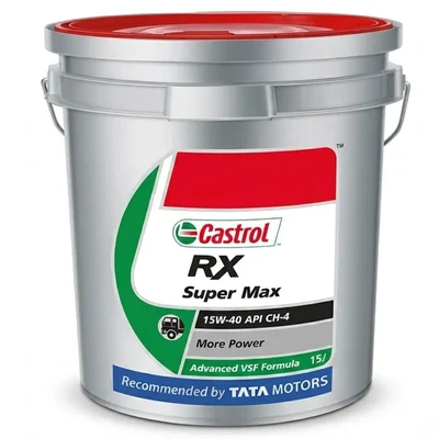 Castrol RX Super Max 15W-40 CH-4 Commercial Heavy Duty Diesel Engine Oil Anti Wear Protection 15L 5381