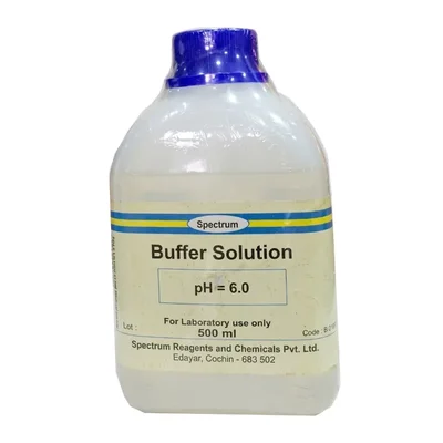 SPECTRUM Buffer Solution pH 6.0 500ML Laboratory Calibration Reagent