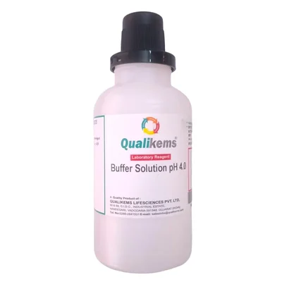 QUALIKEMS Buffer Solution pH 4.0 500ml Laboratory Grade Calibration Fluid