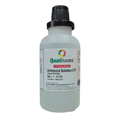 QUALIKEMS Ammonia Solution 0.91% 500ML CAS NO 1336-21-6 Laboratory Reagent