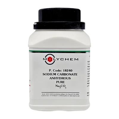 MOLYCHEM Sodium Carbonate Anhydrous Pure 98.5% 500Gm Amorphous Powder