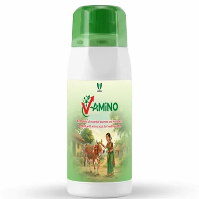 Varahvet 500ml V-Amino Amino Acid & Multivitamin Tonic Liquid Feed Supplement for Cattle, Cows, Buffaloes and Livestock