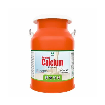 Varahvet 20L Calcium Gold Liquid Supplement with Calcium, Phosphorus, Vitamin A, B12 & D3, Vitamin E