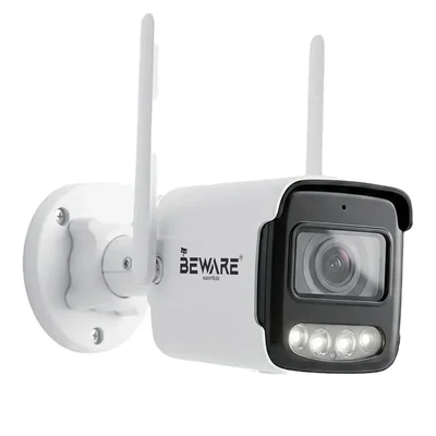 BEWARE 4MP 2K Bullet CCTV Camera, 4G Sim Based Smart Outdoor Security Camera, 30M Night Vision, Two Way Audio, Motion Detection