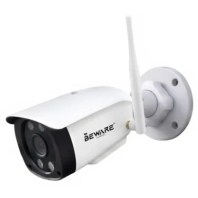 BEWARE 4MP Ultra HD Wi-Fi Bullet Camera, Full Color Night Vision, Smart Human Detection, SD slot up to 128GB and ONVIF Support