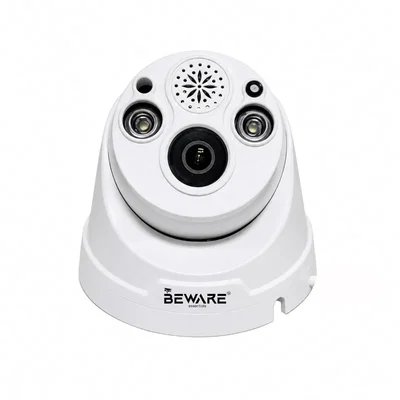 BEWARE 4MP Wi-Fi Smart Dome Camera, Full Color Night Vision, Smart Human Detection, Two-Way Audio, 128GB SD Card Support, ONVIF Compatible