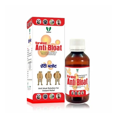 Varahvet 100ml Anti Bloat Tonic for Cattle, Cows, Buffaloes, Sheep, and Goats