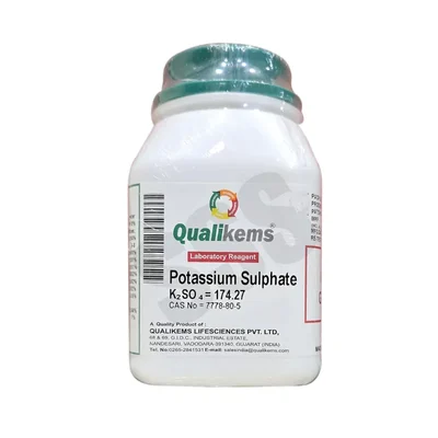 QUALIKEMS Potassium Sulphate LR 500gms CAS No 7778-80-5 Laboratory Reagent